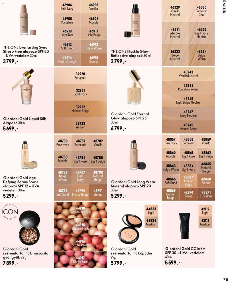 Oriflame Oriflame katalógus 2026/15 75 oldal