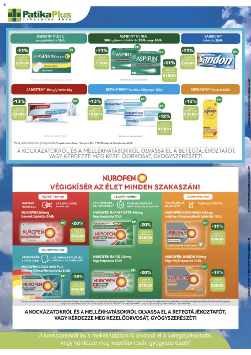 PatikaPlus Akciós újság PatikaPlus 4 oldal