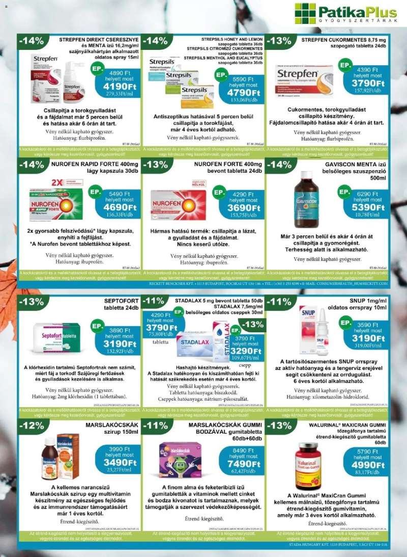 PatikaPlus Akciós újság PatikaPlus 5 oldal