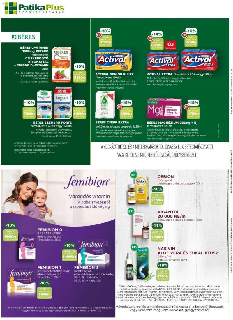 PatikaPlus Akciós újság PatikaPlus 6 oldal