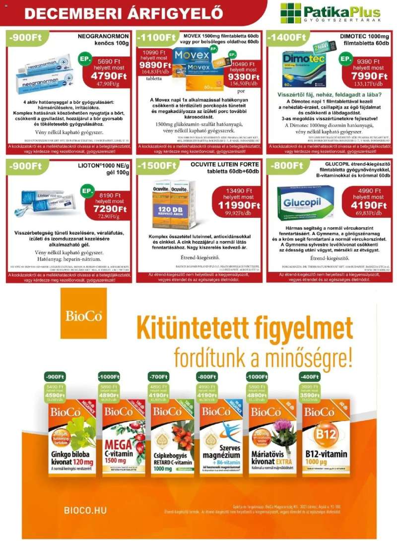 PatikaPlus Akciós újság PatikaPlus 7 oldal