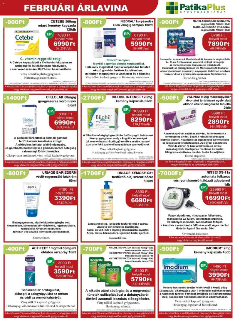 PatikaPlus Akciós újság PatikaPlus 7 oldal