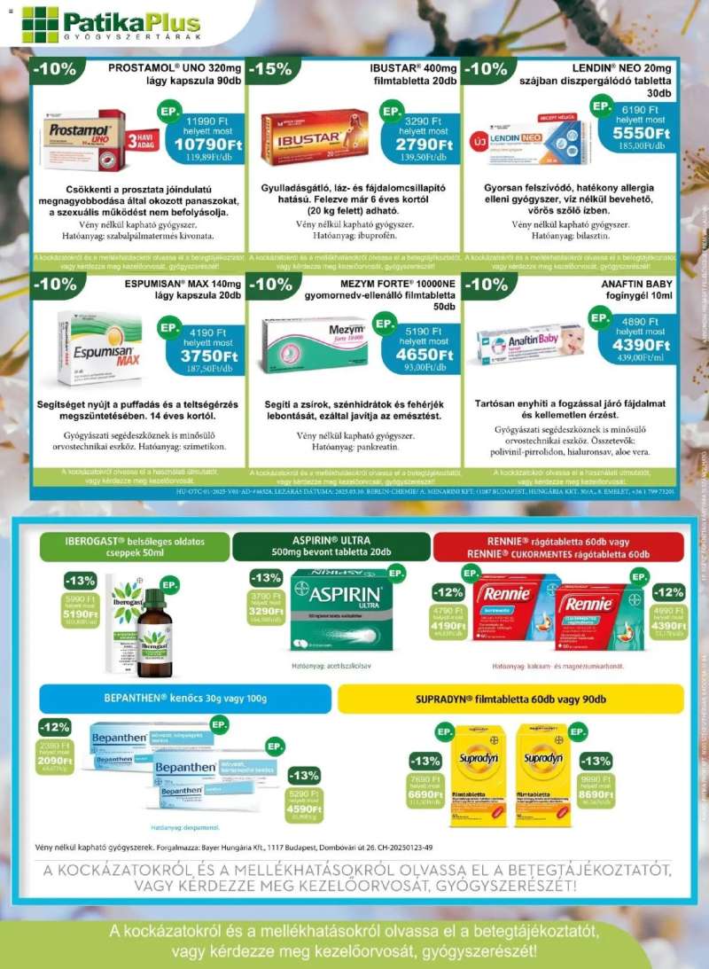 PatikaPlus PatikaPlus akciós újság 4 oldal