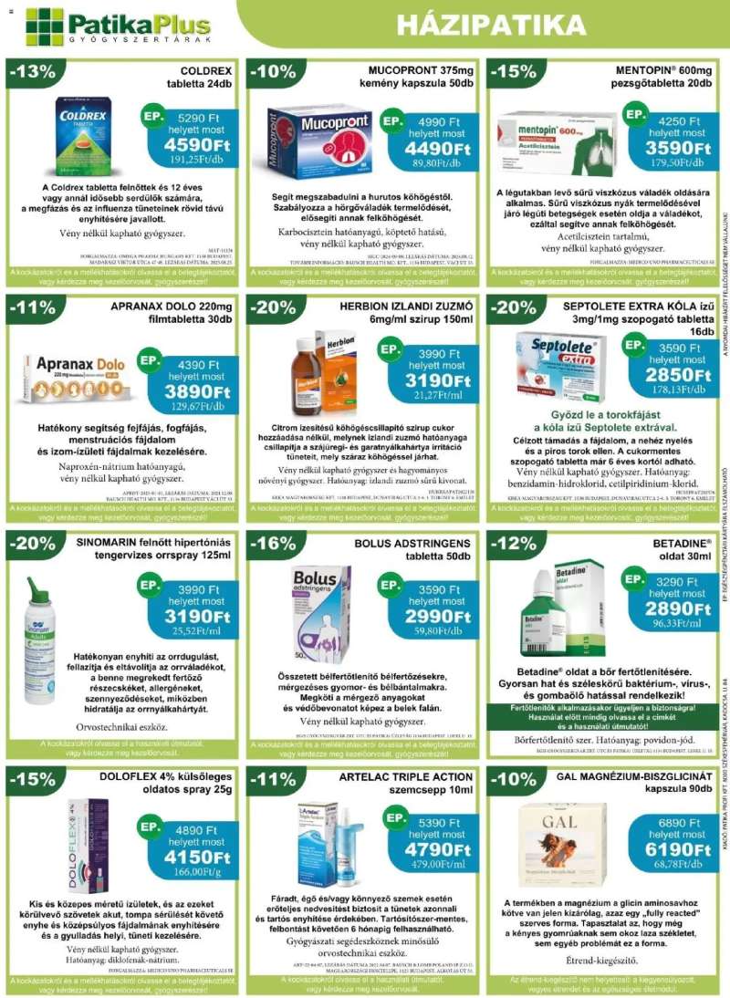 PatikaPlus PatikaPlus akciós újság 2 oldal