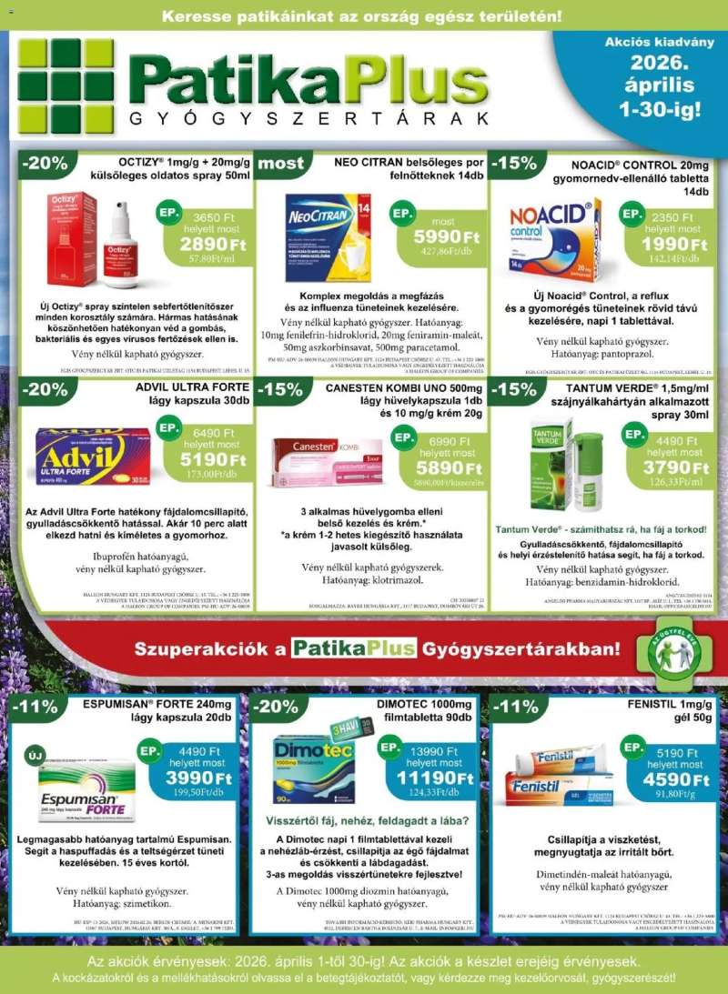 PatikaPlus PatikaPlus akciós újság 1 oldal