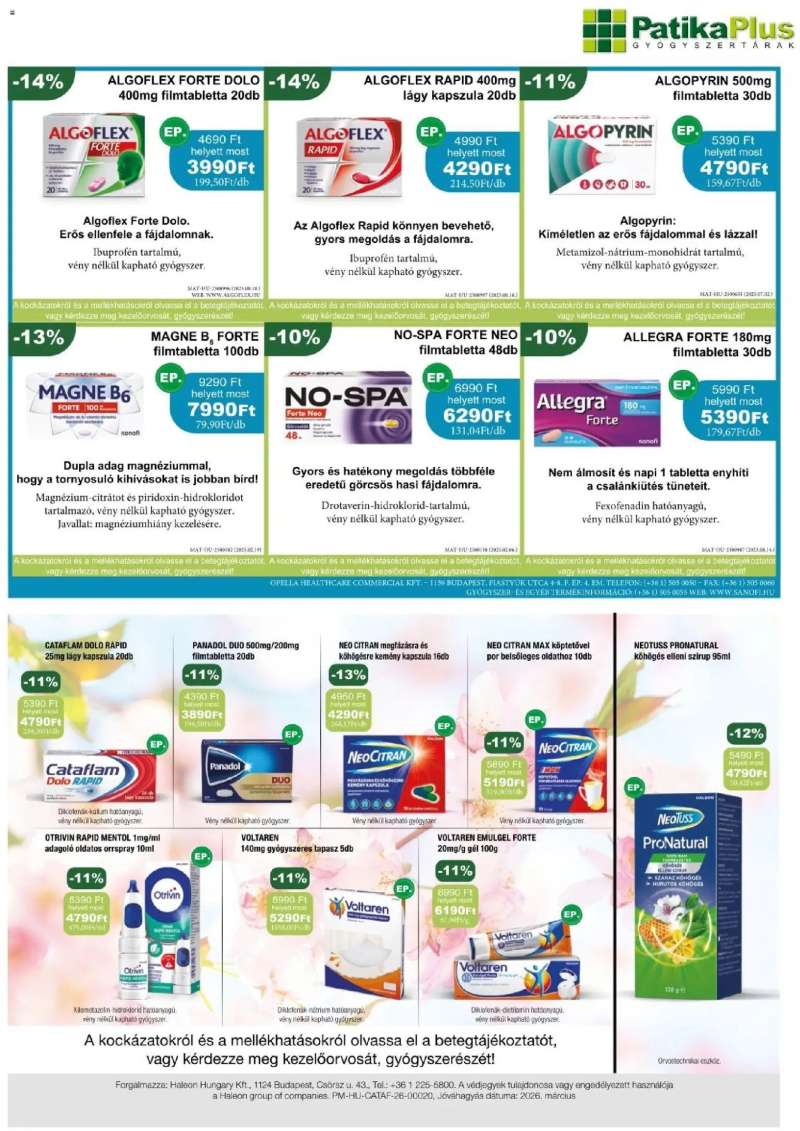 PatikaPlus PatikaPlus akciós újság 3 oldal