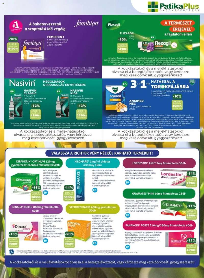 PatikaPlus PatikaPlus akciós újság 5 oldal