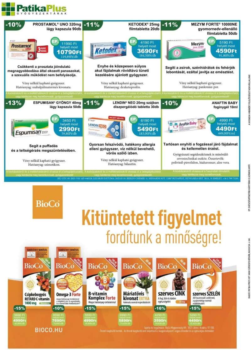 PatikaPlus PatikaPlus akciós újság 5 oldal
