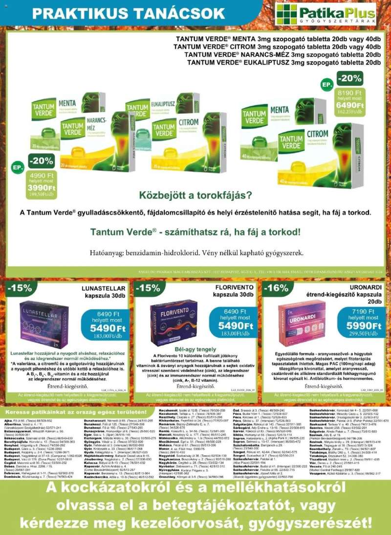 PatikaPlus PatikaPlus akciós újság 8 oldal