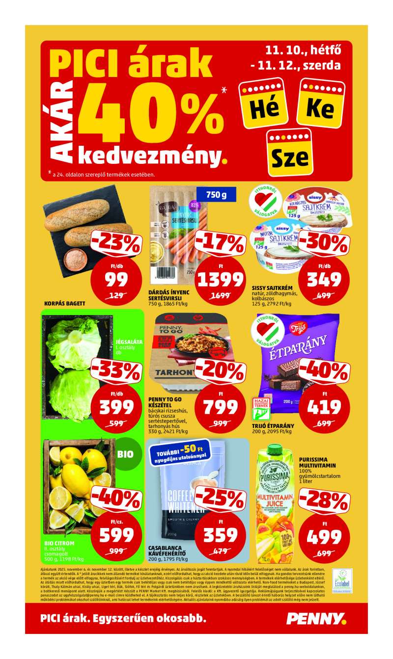 Penny Akciós Újság 28 oldal