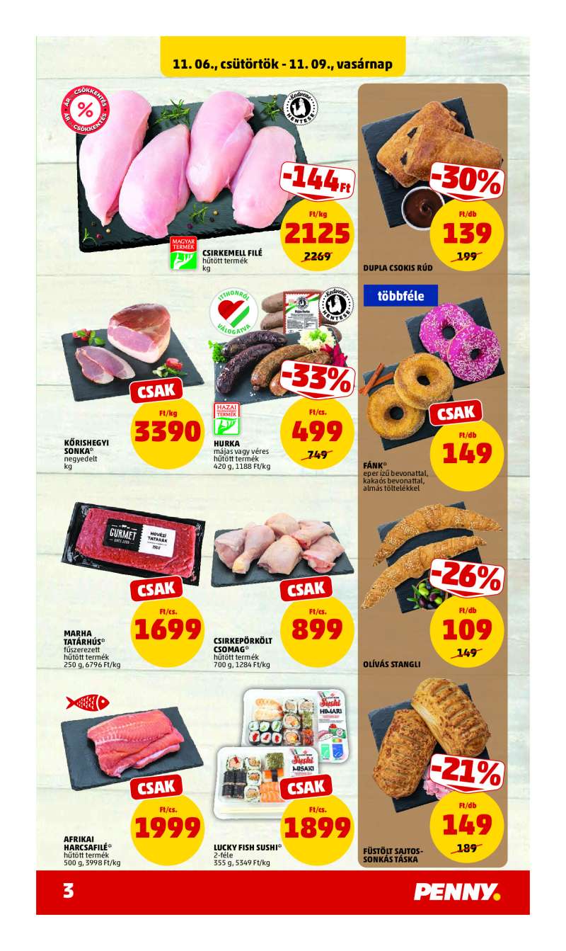 Penny Akciós Újság 3 oldal