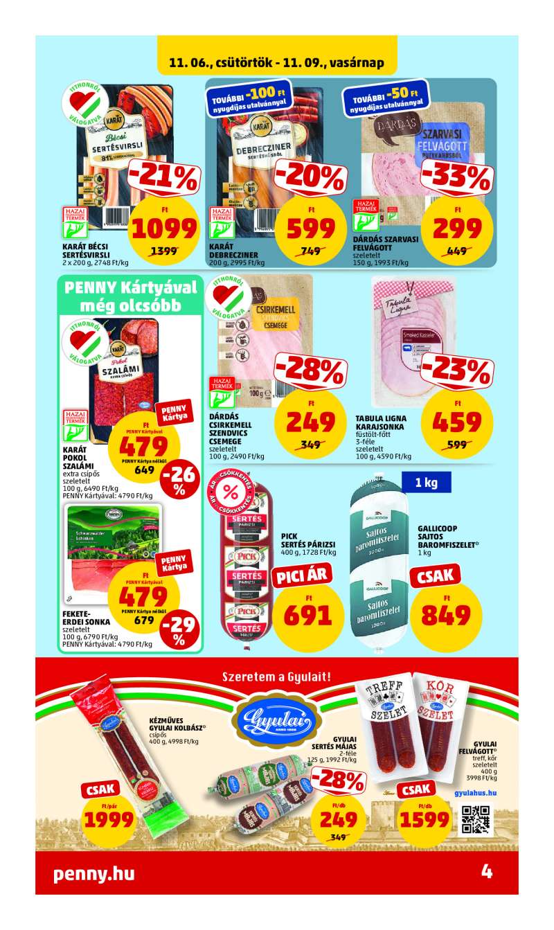 Penny Akciós Újság 4 oldal