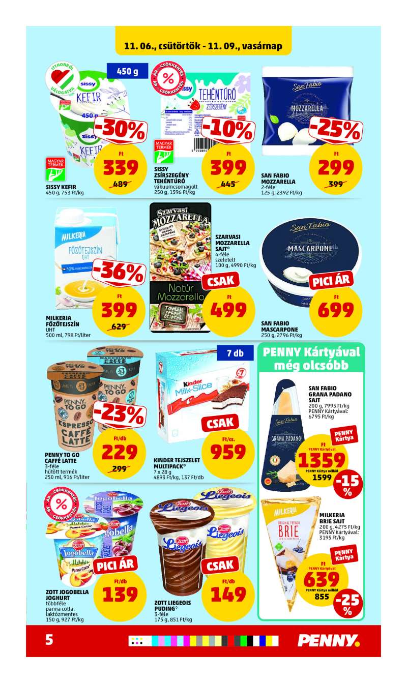 Penny Akciós Újság 5 oldal