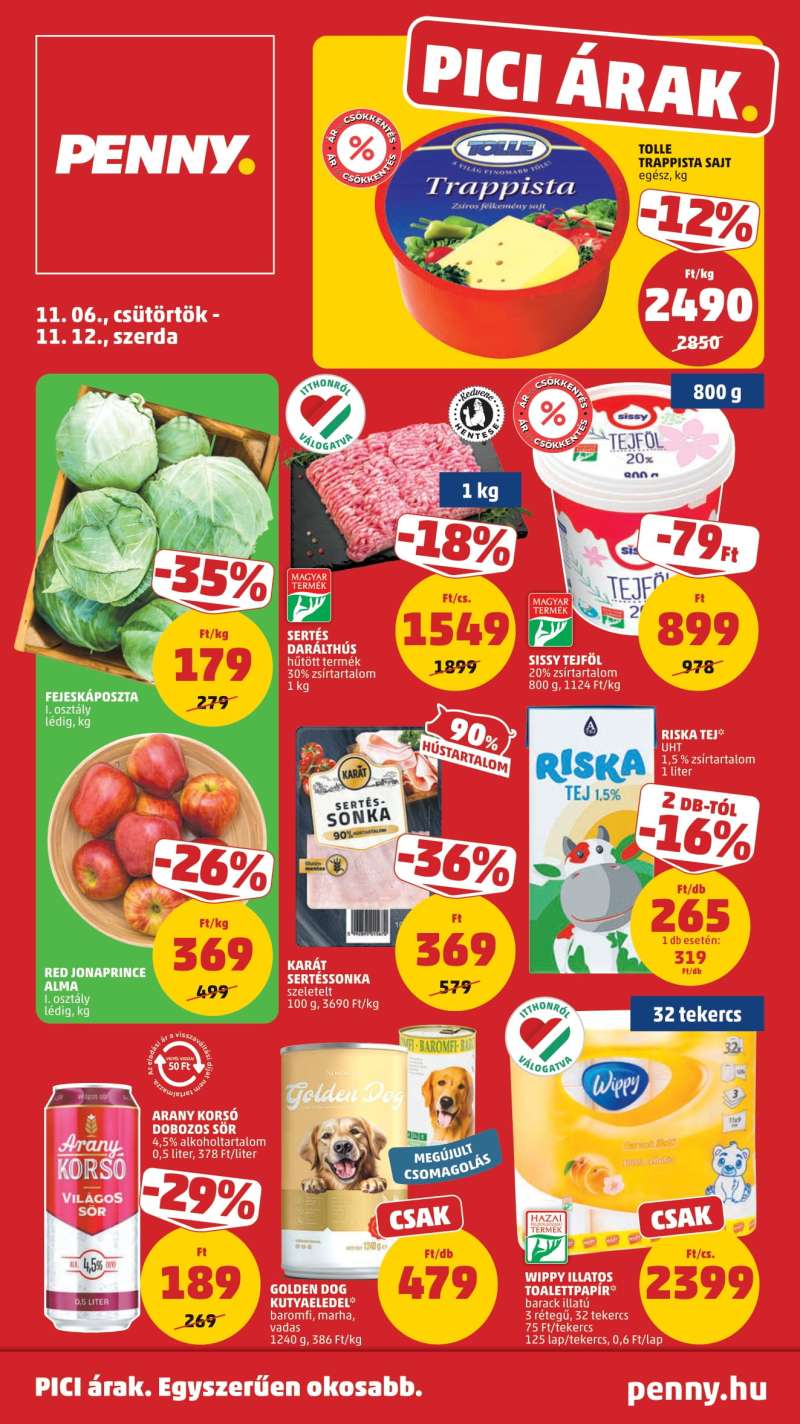 Penny Akciós Újság 1 oldal