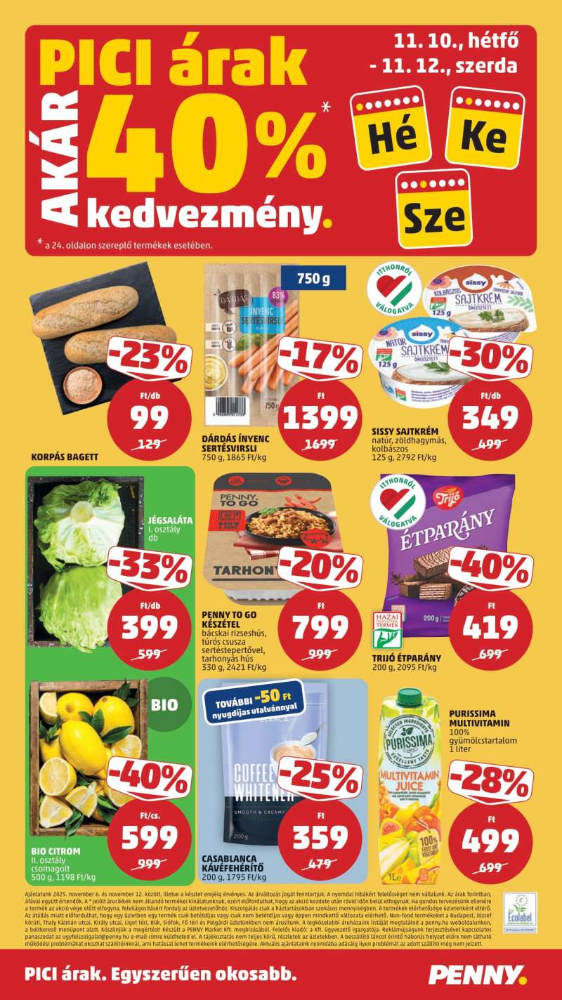 Penny Akciós Újság 28 oldal