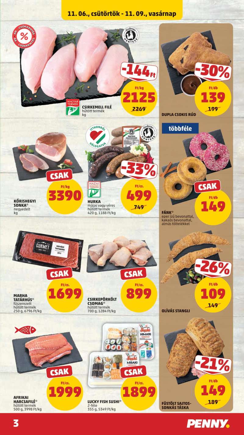 Penny Akciós Újság 3 oldal