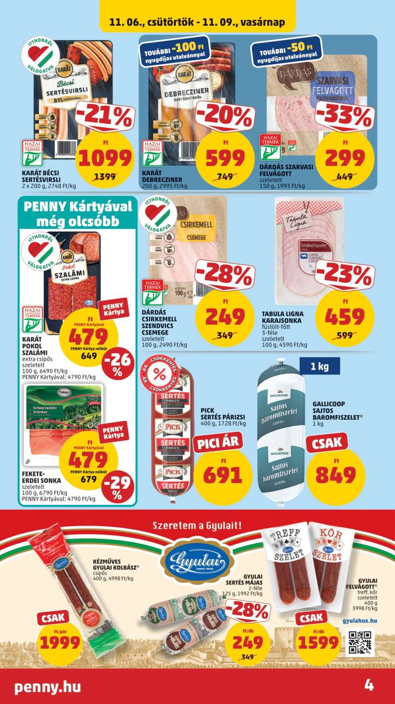 Penny Akciós Újság 4 oldal