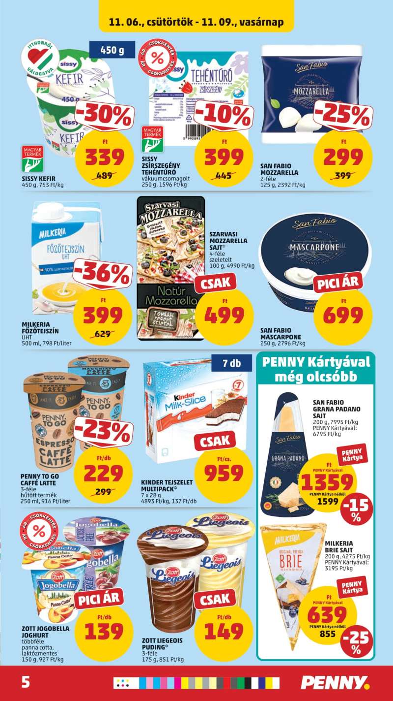 Penny Akciós Újság 5 oldal