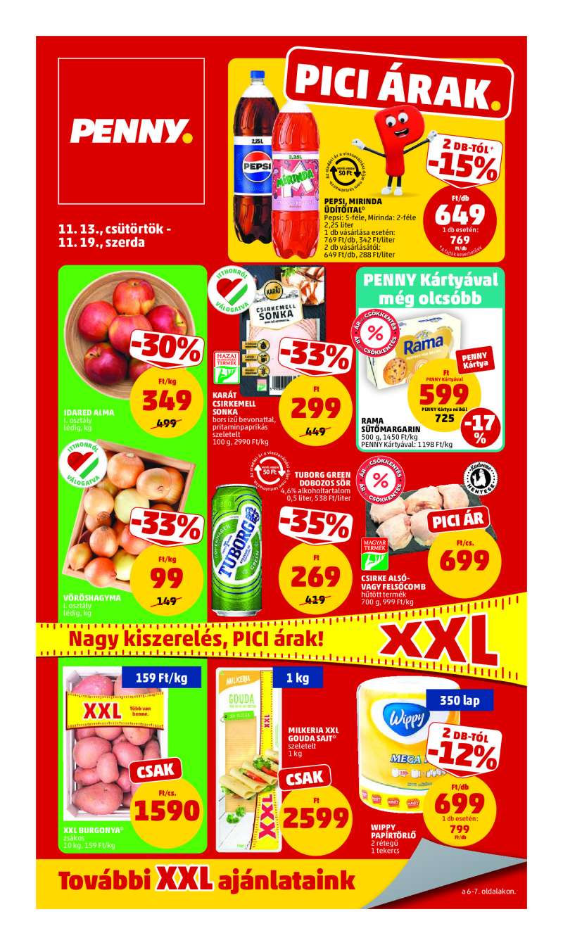 Penny Akciós Újság 1 oldal