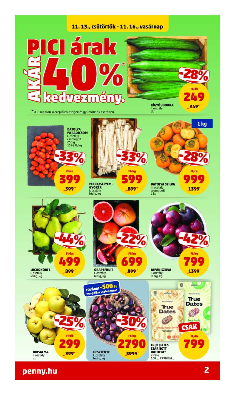 Penny Akciós Újság 2 oldal