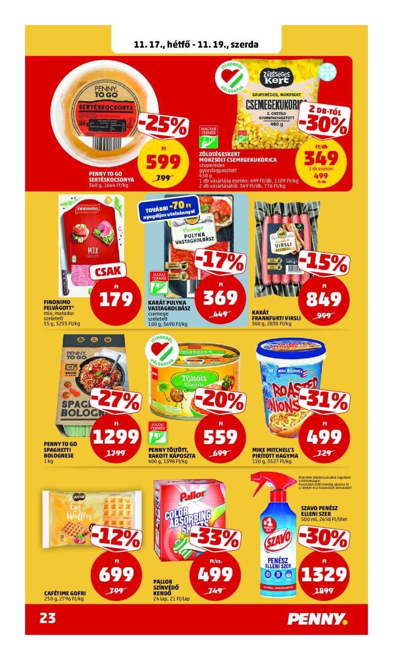 Penny Akciós Újság 27 oldal