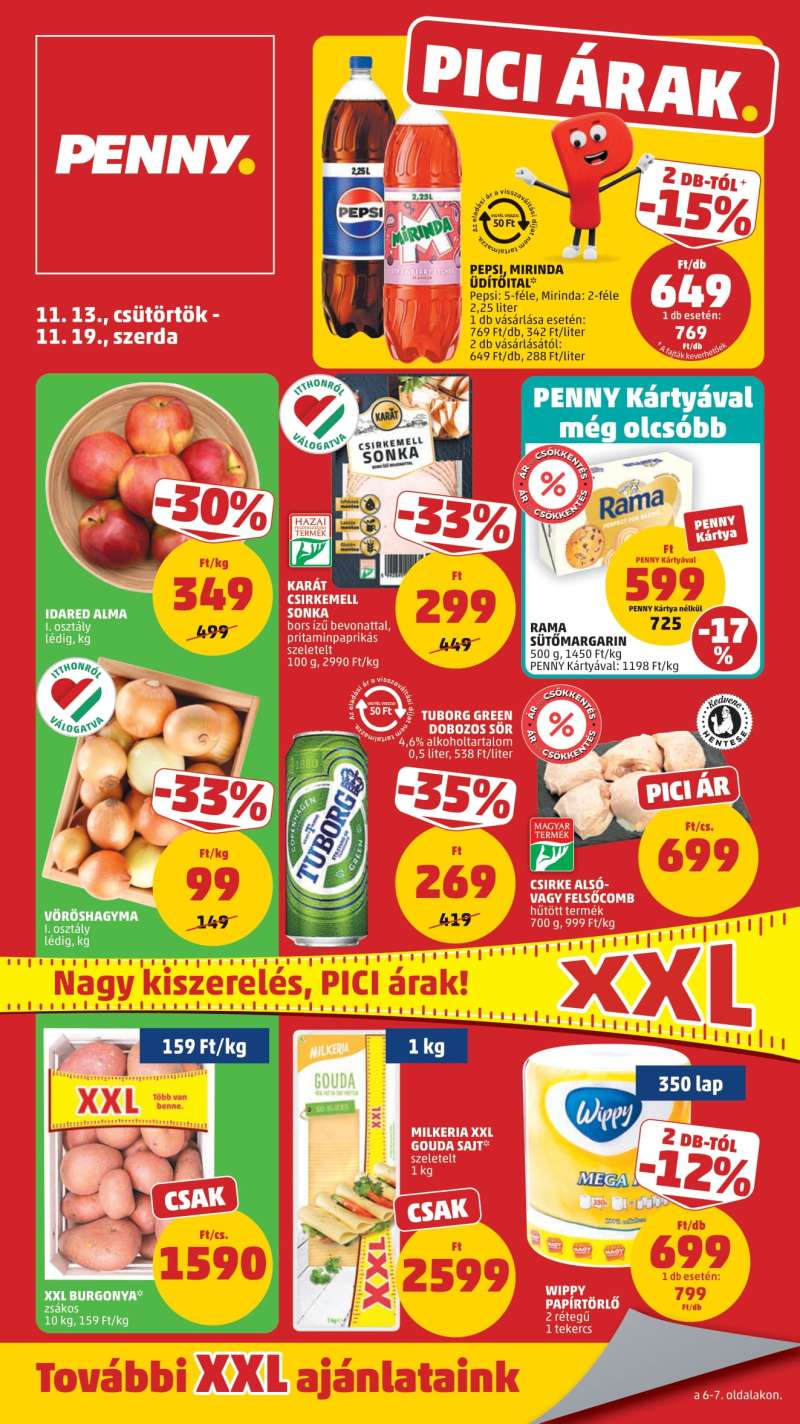 Penny Akciós Újság 1 oldal
