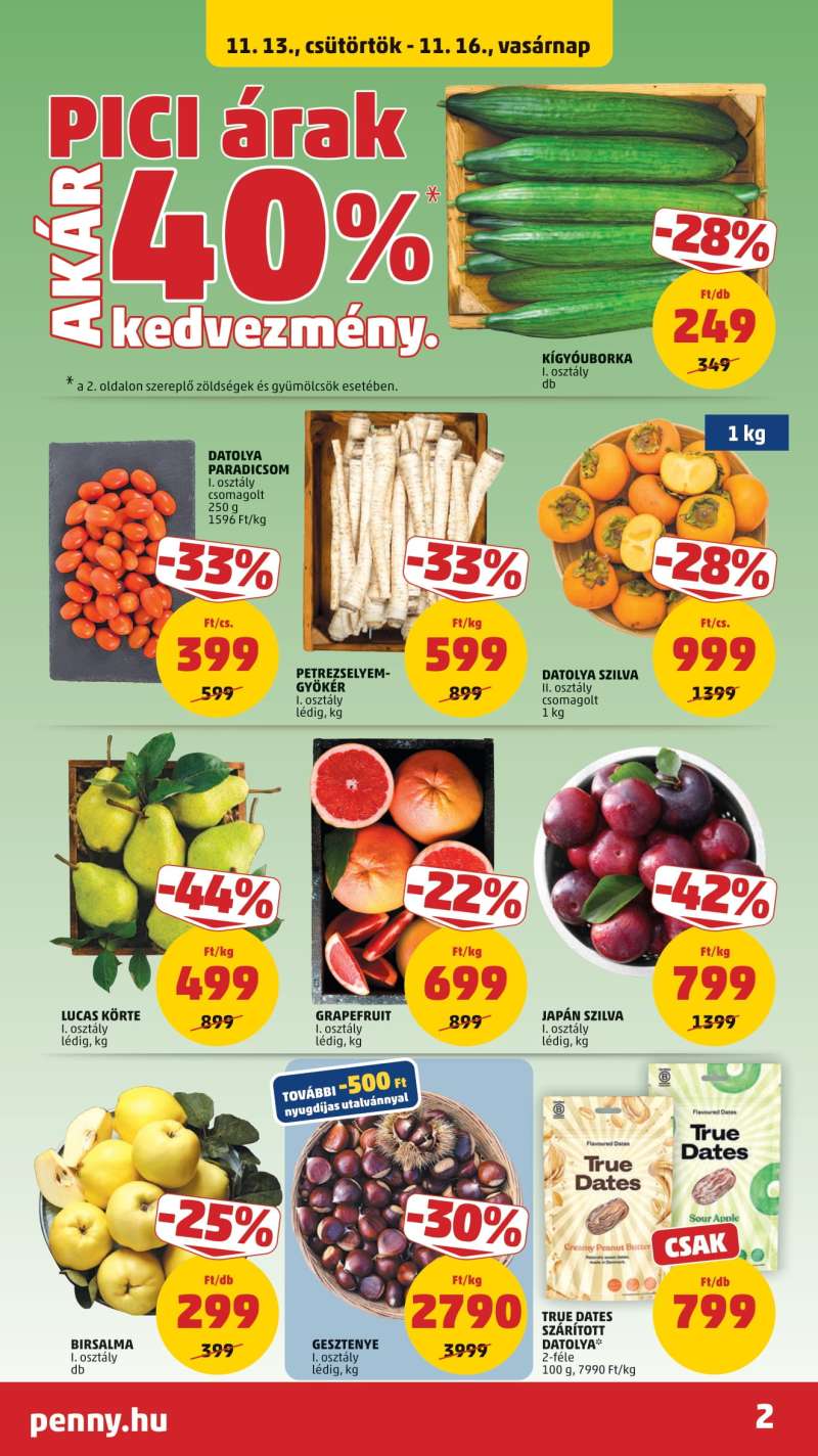Penny Akciós Újság 2 oldal