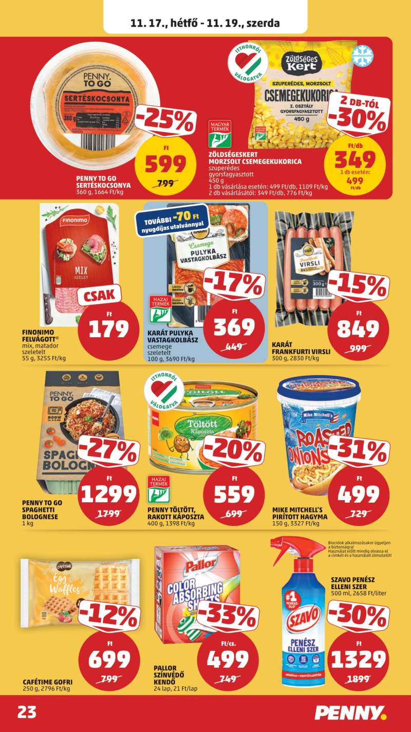 Penny Akciós Újság 27 oldal