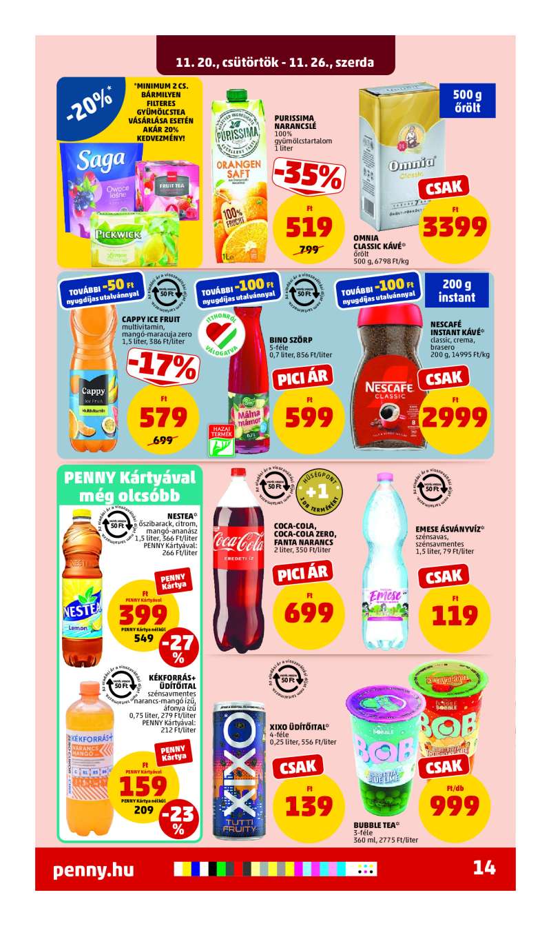 Penny Akciós Újság 18 oldal