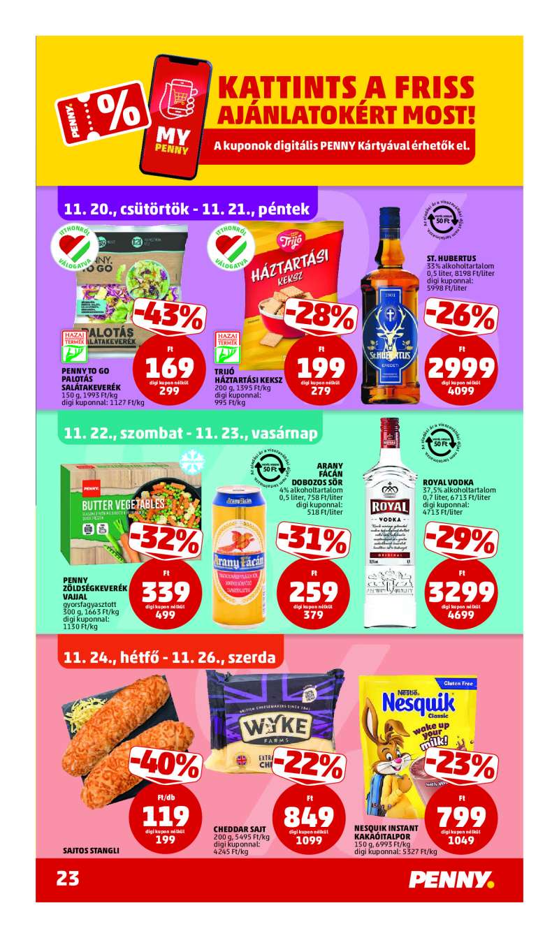 Penny Akciós Újság 27 oldal
