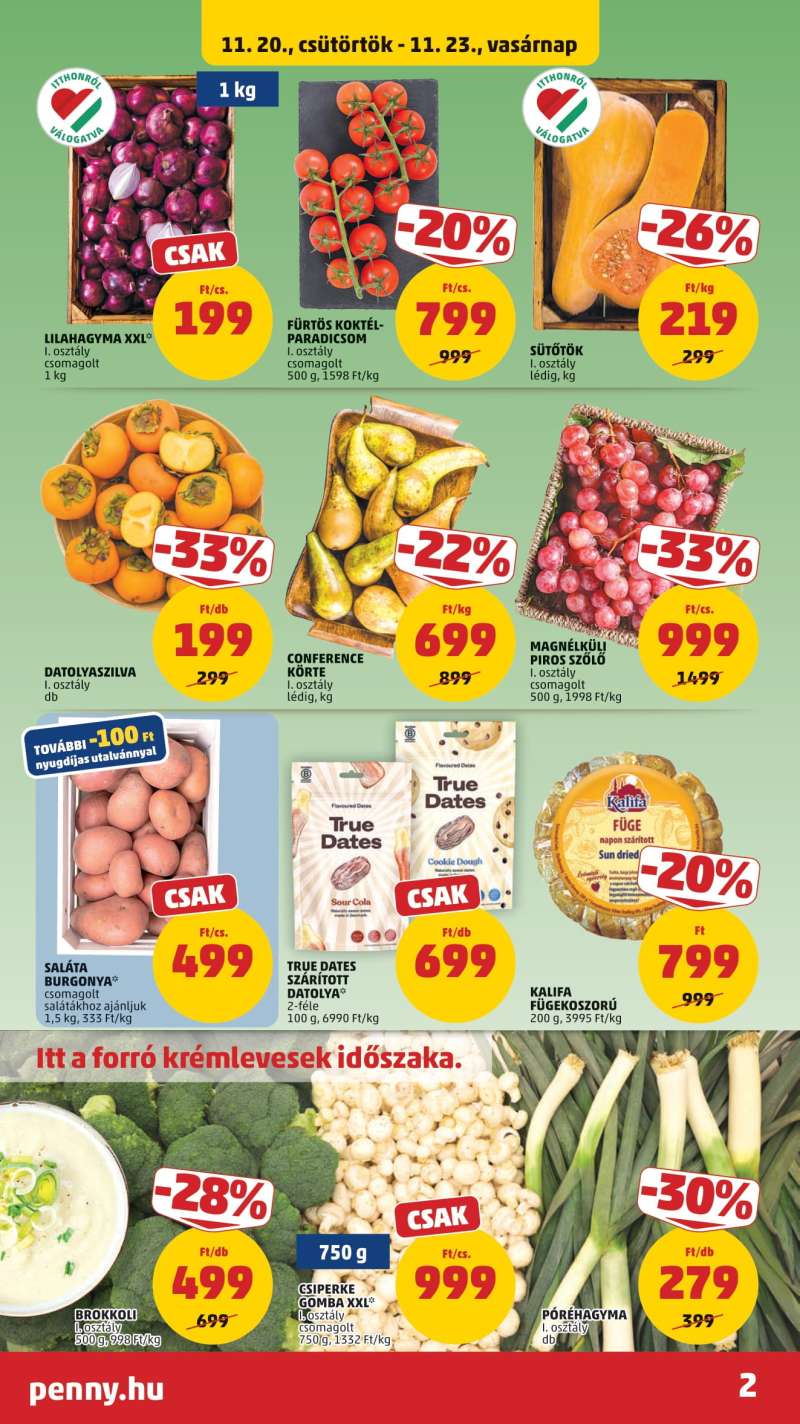 Penny Akciós Újság 2 oldal