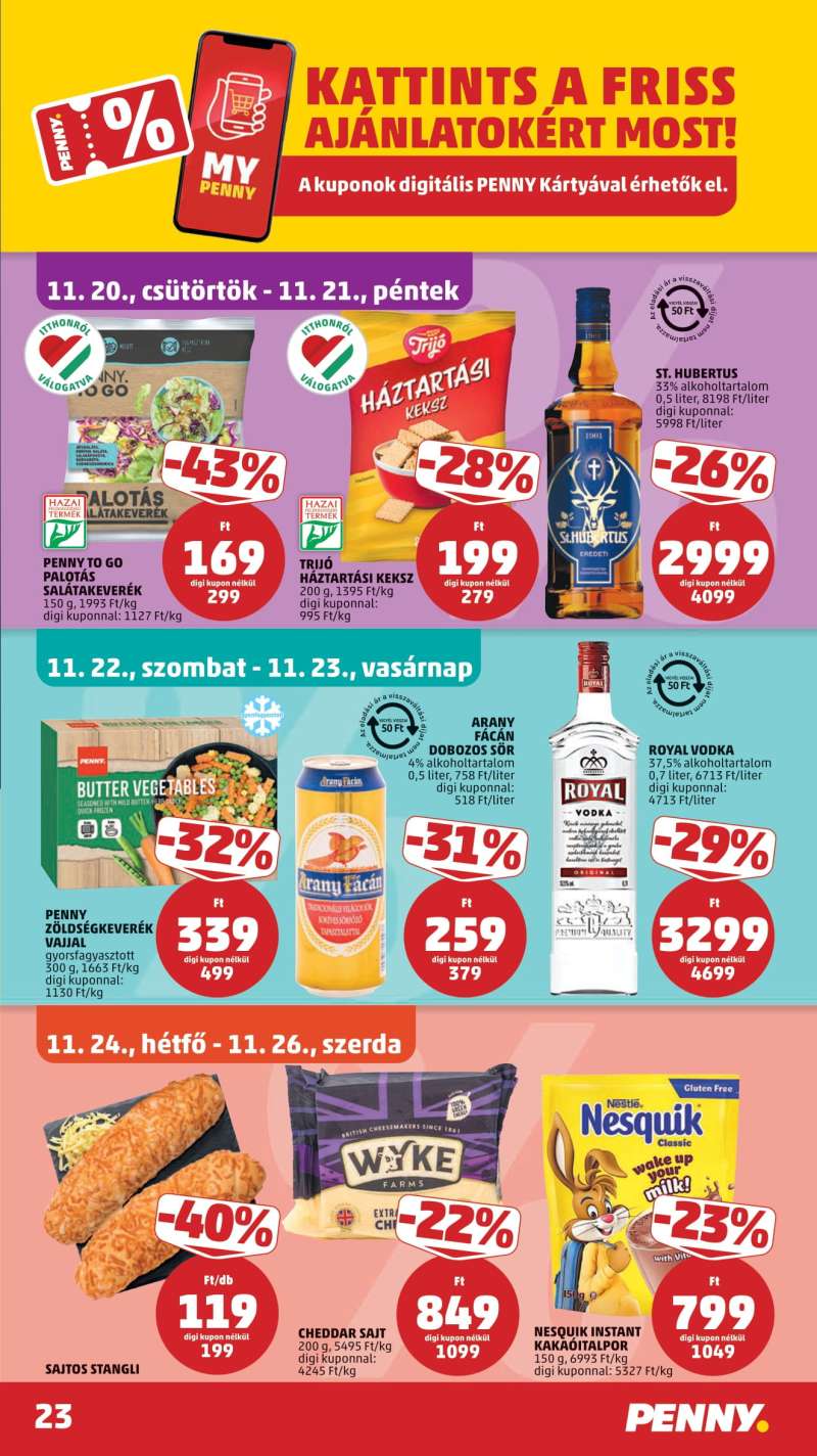 Penny Akciós Újság 27 oldal