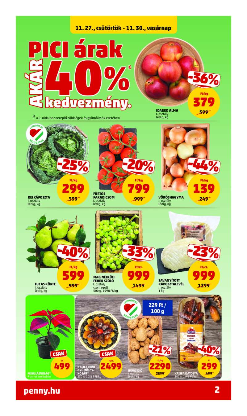 Penny Akciós Újság 4 oldal
