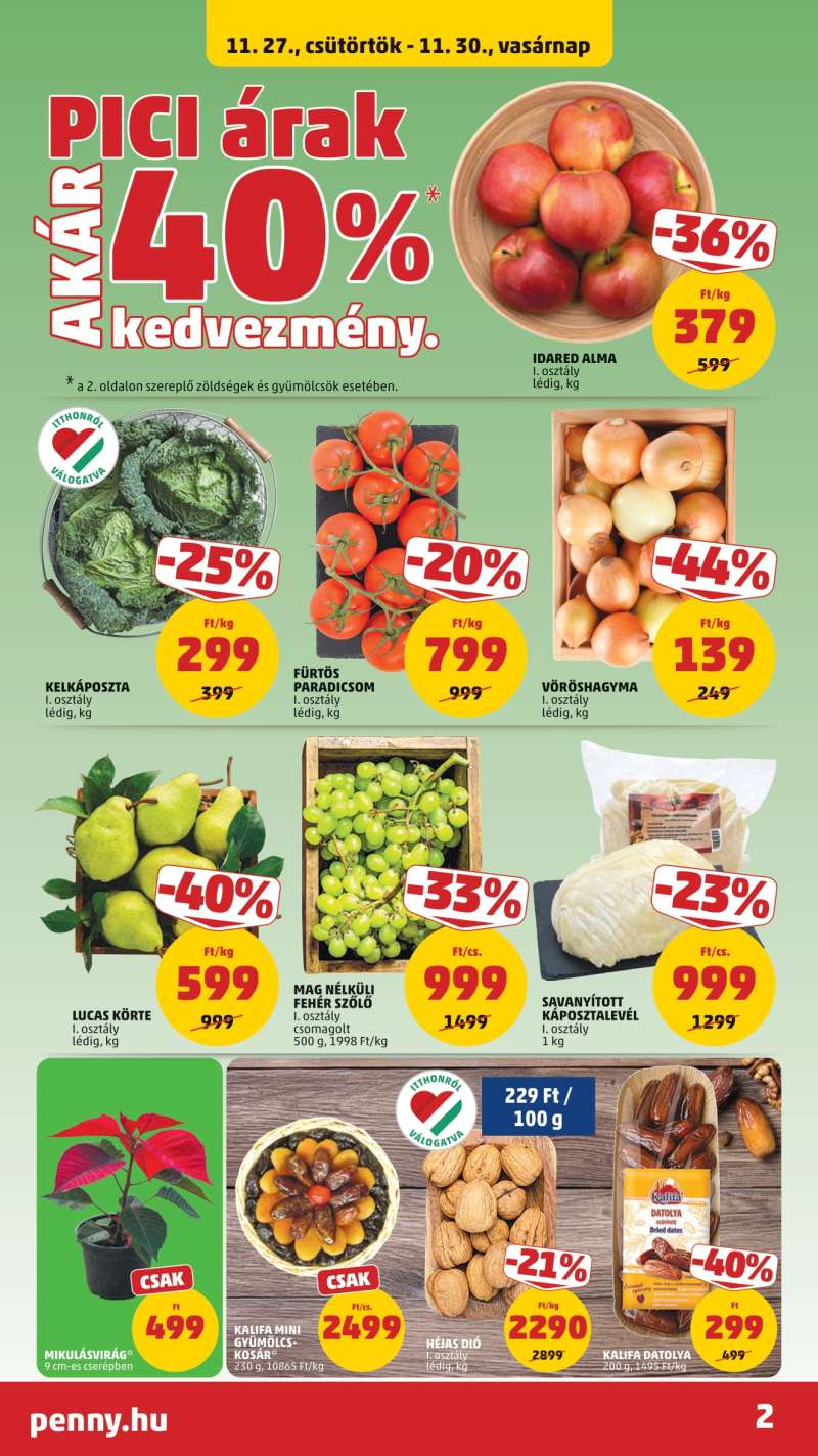 Penny Akciós Újság 2 oldal