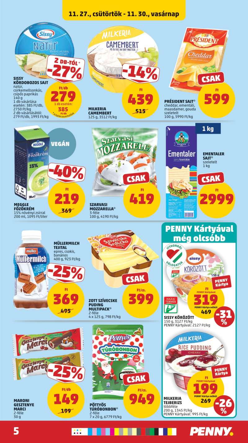 Penny Akciós Újság 5 oldal