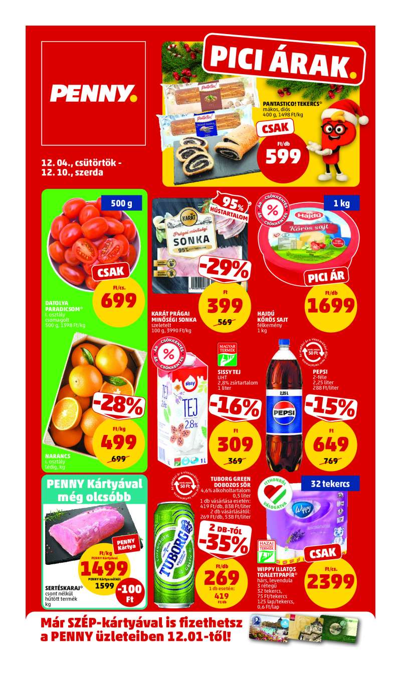 Penny Akciós Újság 1 oldal