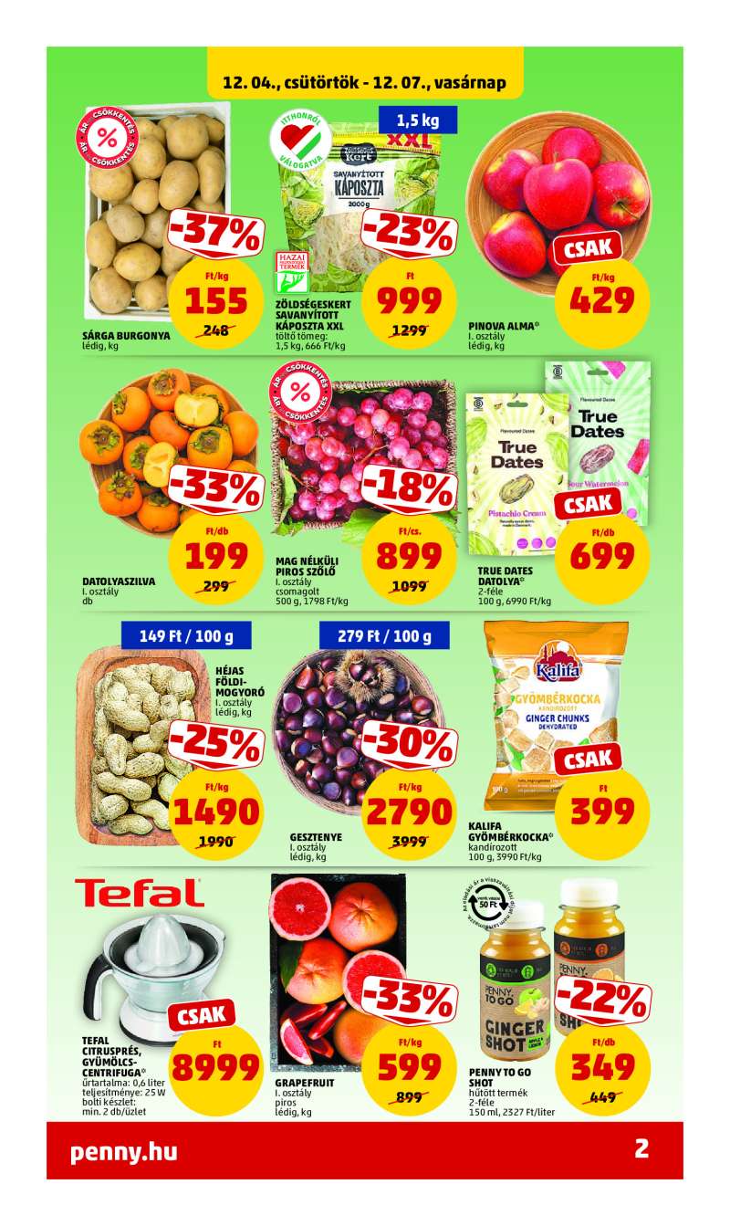 Penny Akciós Újság 5 oldal