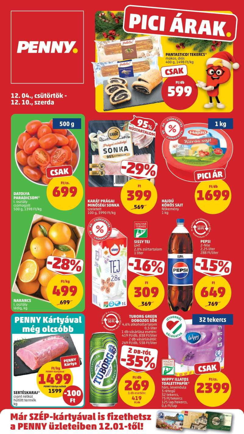Penny Akciós Újság 1 oldal