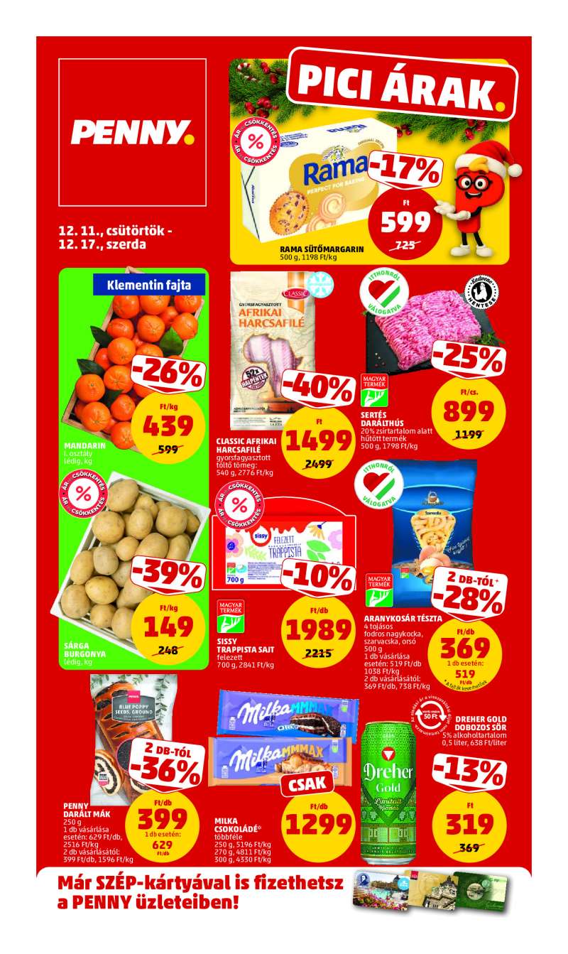 Penny Akciós Újság 1 oldal