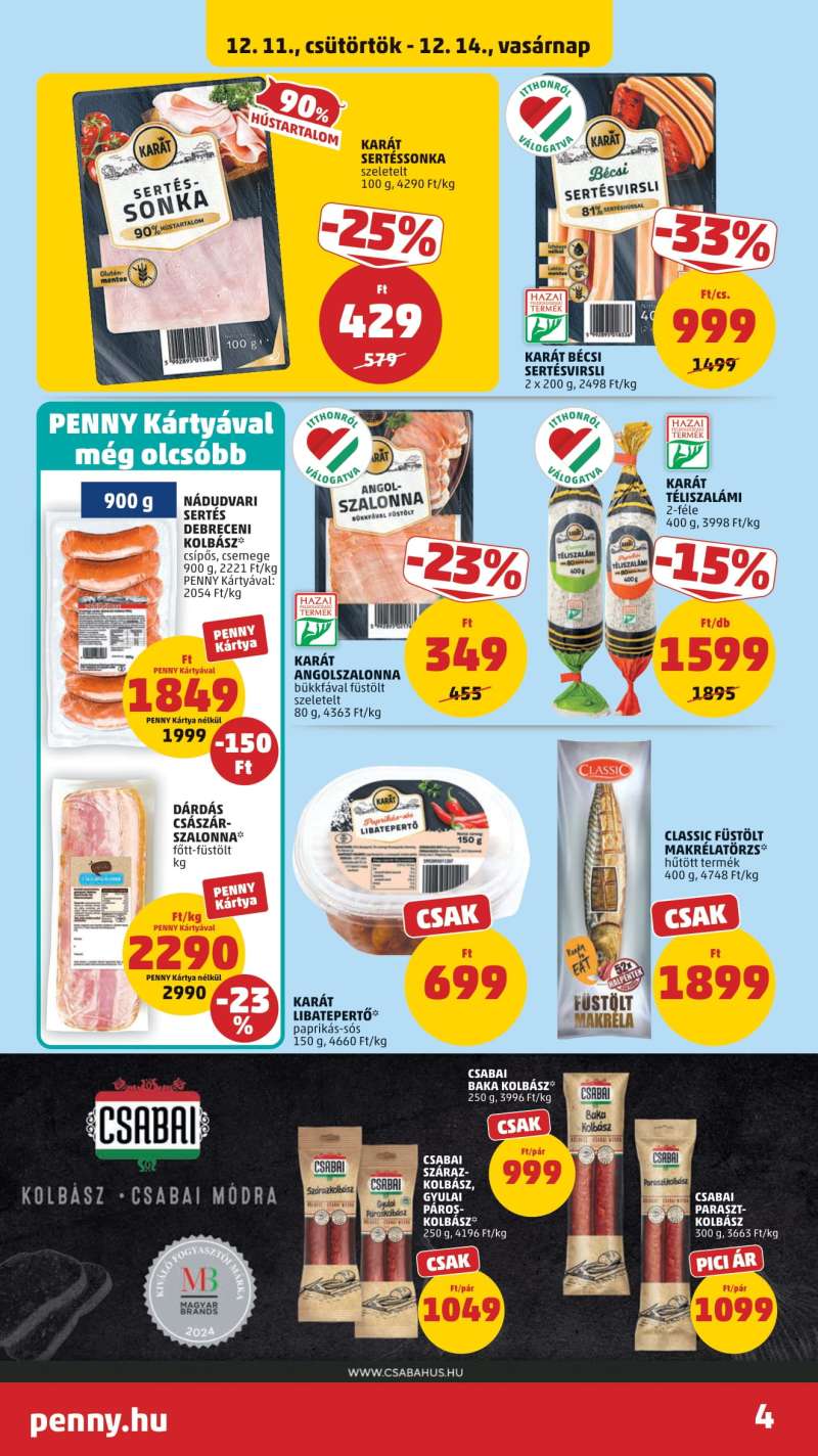 Penny Akciós Újság 6 oldal
