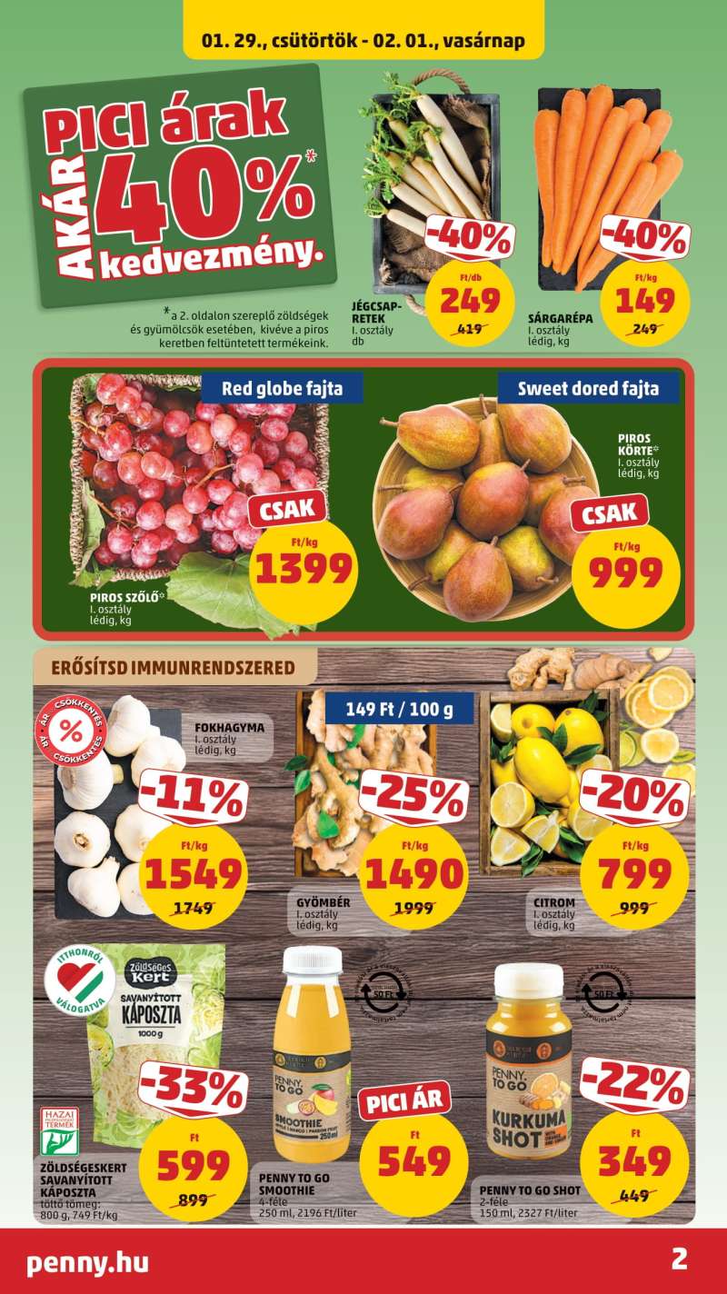 Penny Akciós Újság 2 oldal