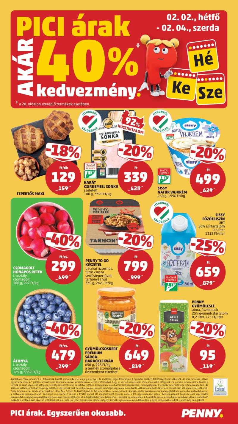 Penny Akciós Újság 24 oldal