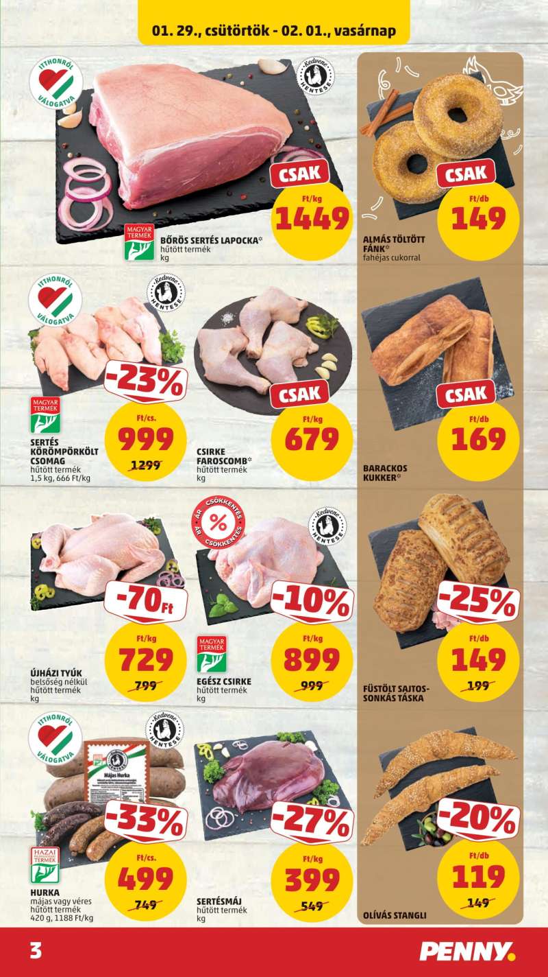 Penny Akciós Újság 3 oldal