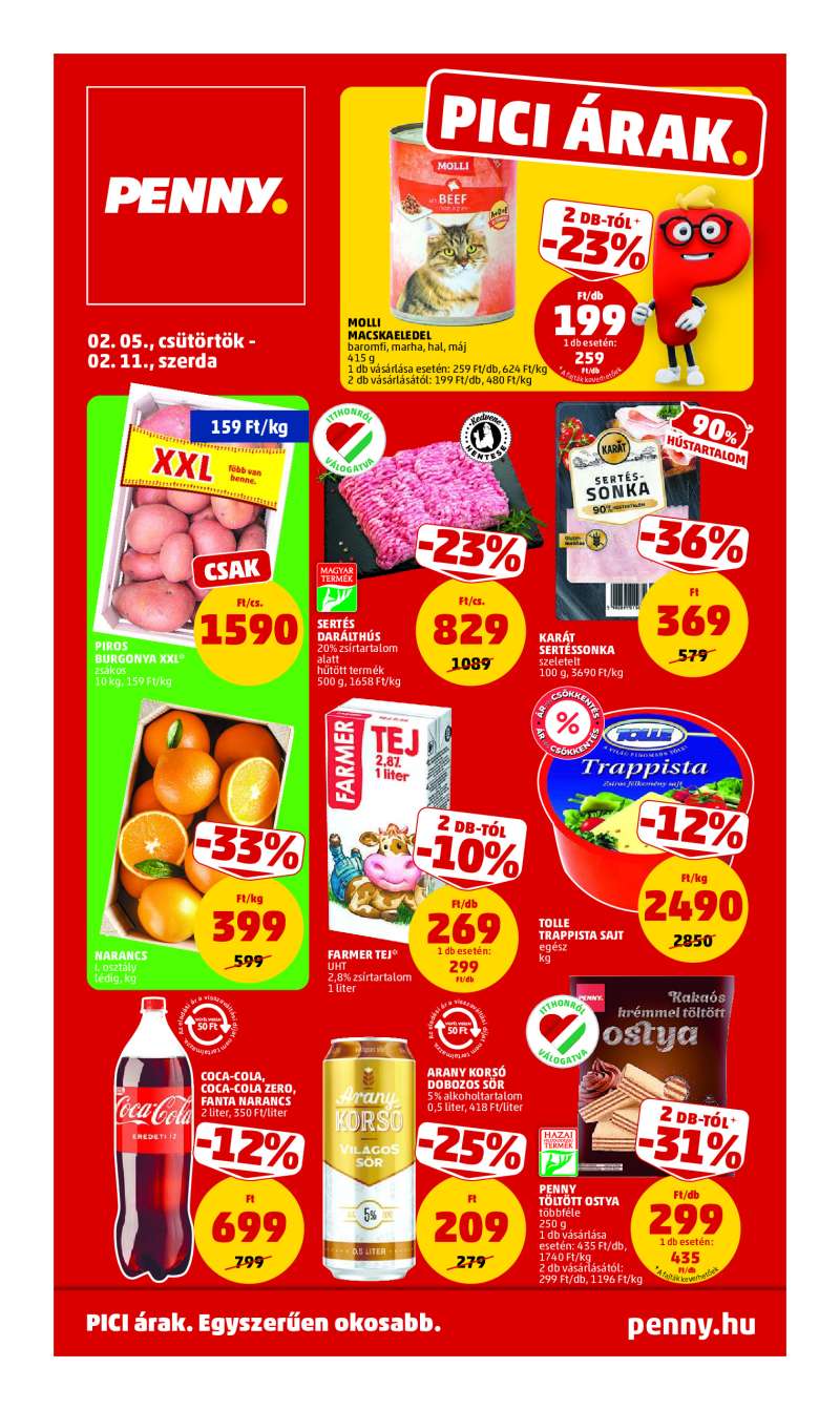 Penny Akciós Újság 1 oldal
