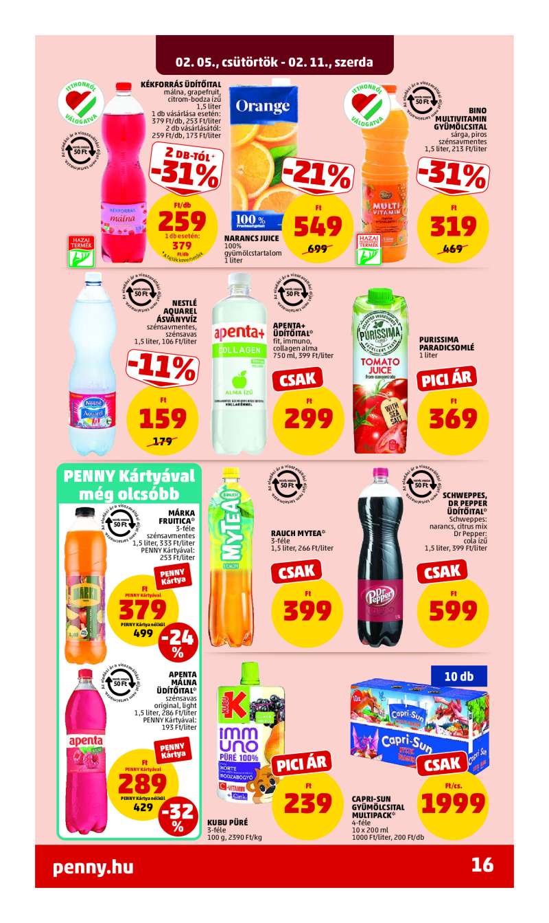 Penny Akciós Újság 18 oldal