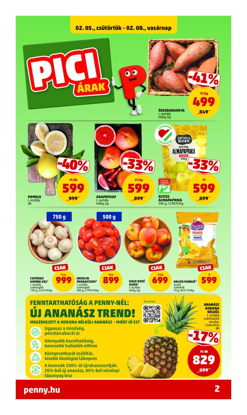 Penny Akciós Újság 2 oldal