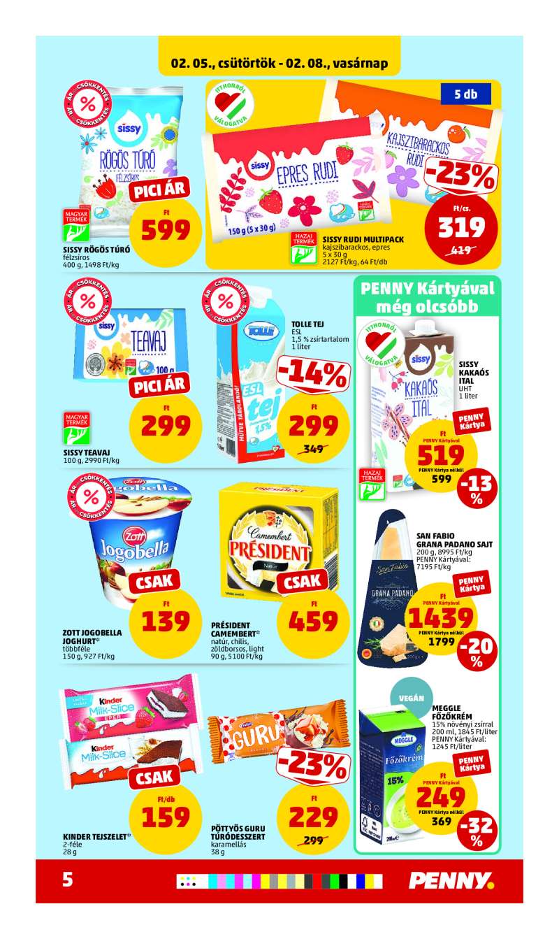 Penny Akciós Újság 5 oldal