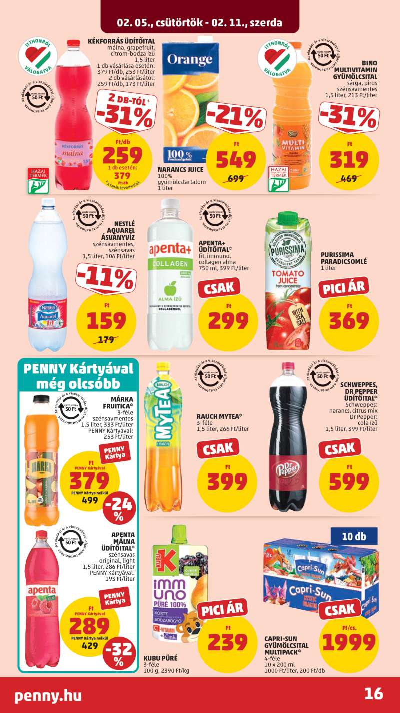 Penny Akciós Újság 18 oldal