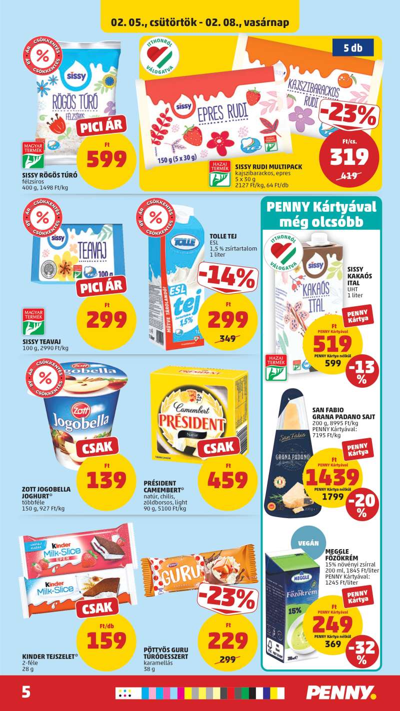 Penny Akciós Újság 5 oldal