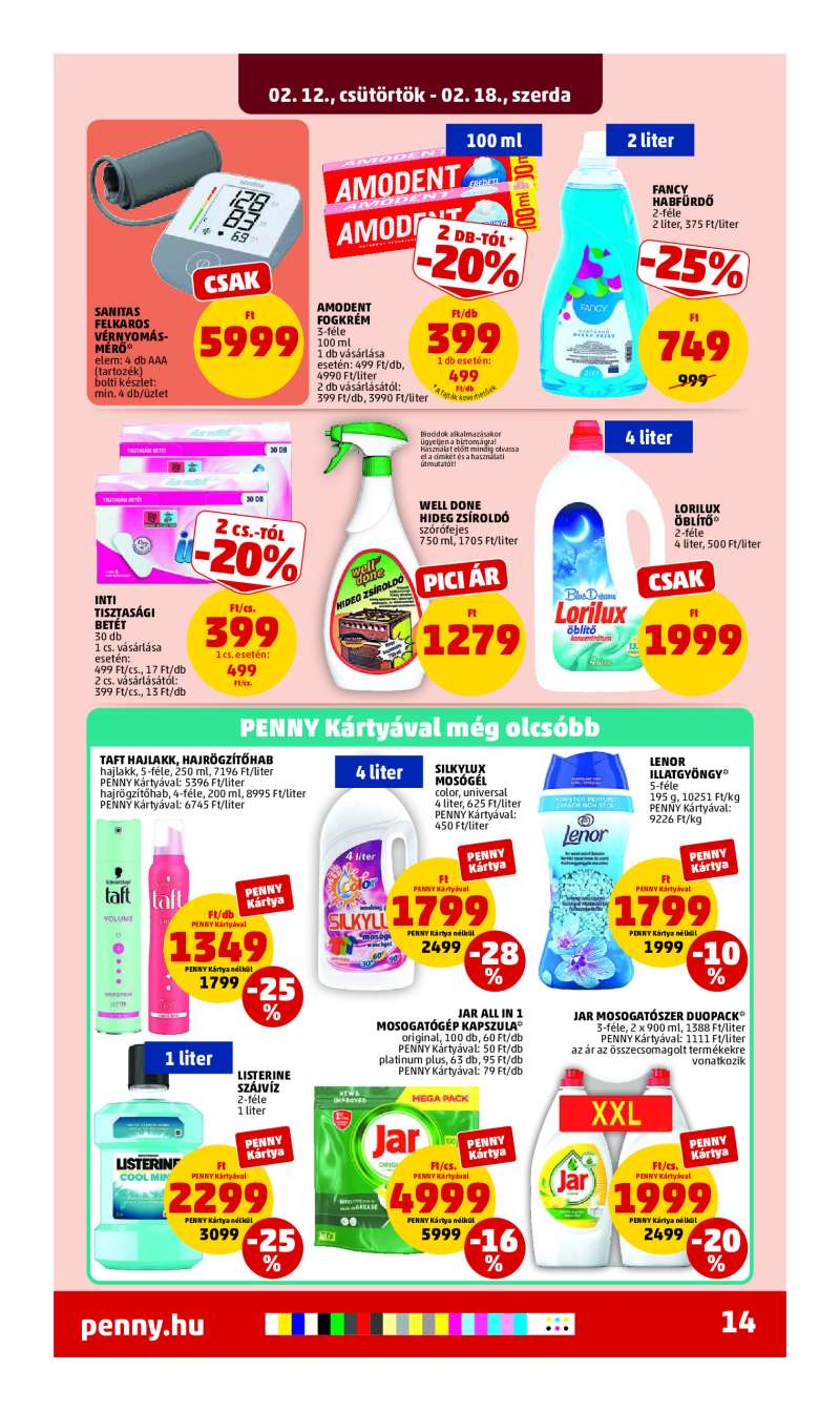 Penny Akciós Újság 18 oldal